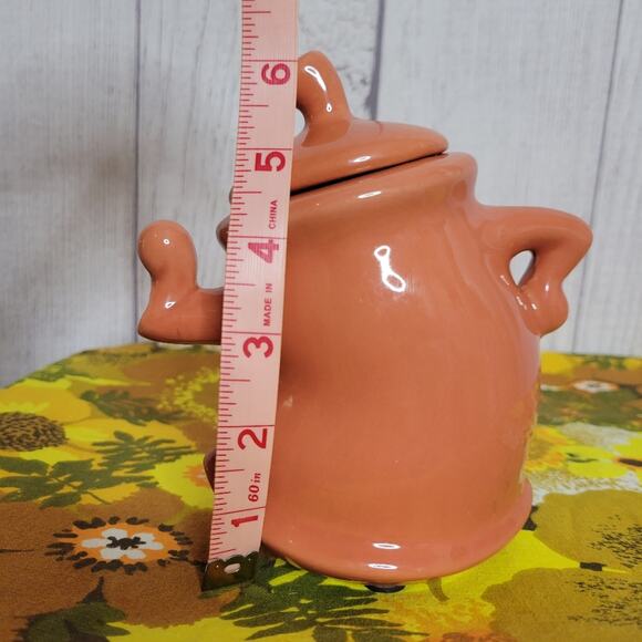 Orange Sassy Ceramic Dancing Teapots With Attitude